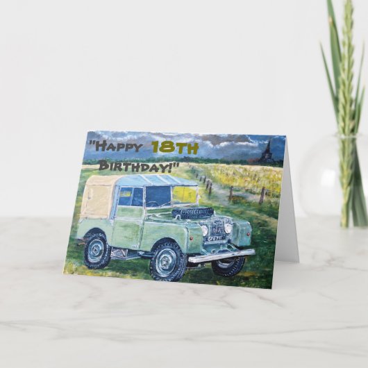 「ハッピーエンド18誕生日!」 カード (正面)