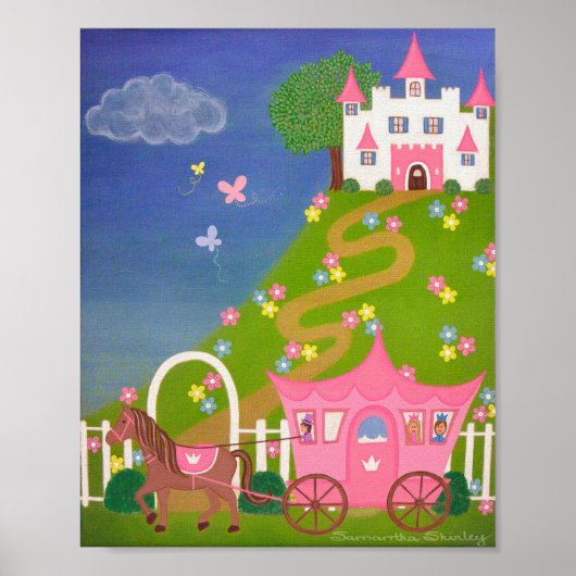 ハッピーエンド - 8x10 プリンセス城 キッズアート ポスター (正面)