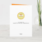 ハッピーオウルウィーン - かわいいフクロウのハロウィン グリーティング カード (裏面)