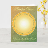 ハッピーオスタラ！太陽へようこそ！ カード (黄色い花)