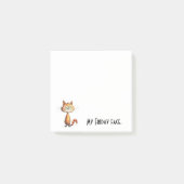 ハッピーオレンジの漫画ねこ 私の金曜日の顔 ポストイット (正面)