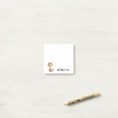 ハッピーオレンジの漫画ねこ 私の金曜日の顔 ポストイット (デスク上)