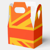 ハッピーオレンジユニオンジャックブリティッシュ国旗スワッグ フェイバーボックス (オープン)