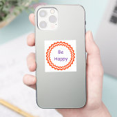 ハッピーオレンジ・バイオレット シール (スマートフォン)
