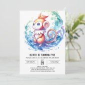 ハッピーオンラインモンキー誕生日 招待状 (スタンド正面)