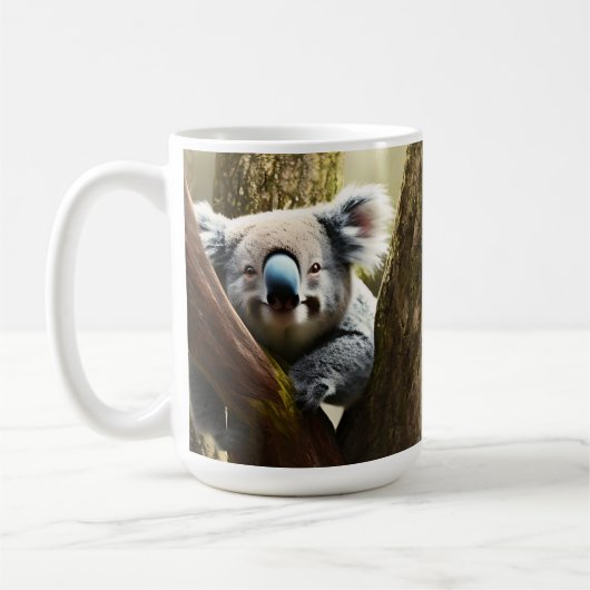 ハッピーオーストラリアのコアラBear In Tree, Coffee Mug コーヒーマグカップ (左)