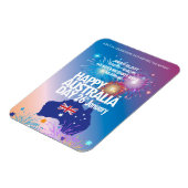 ハッピーオーストラリアの日1月26日の花火フェスティバル マグネット (左側)