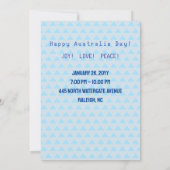 ハッピーオーストラリアの日1月26日の花火フェスティバル 招待状 (裏面)