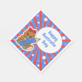 ハッピーオーストラリアの日 スタンダードランチョンナプキン (角)