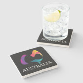 ハッピーオーストラリアの日 ストーンコースター (横)