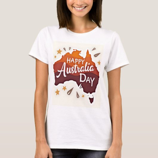 ハッピーオーストラリアの日 Tシャツ (正面)