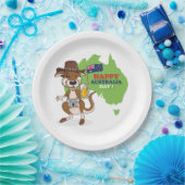 ハッピーオーストラリアデイカンガルーコアラ ペーパープレート (パーティー)