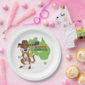 ハッピーオーストラリアデイカンガルーコアラ ペーパープレート (パーティー)
