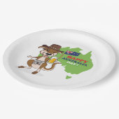 ハッピーオーストラリアデイカンガルーコアラ ペーパープレート (アングル)