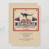 ハッピーオーストラリアデイ招待状 招待状 (正面/裏面)