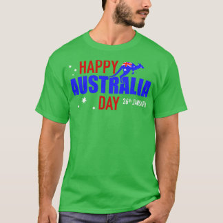 ハッピーオーストラリア1月1日26日 Tシャツ