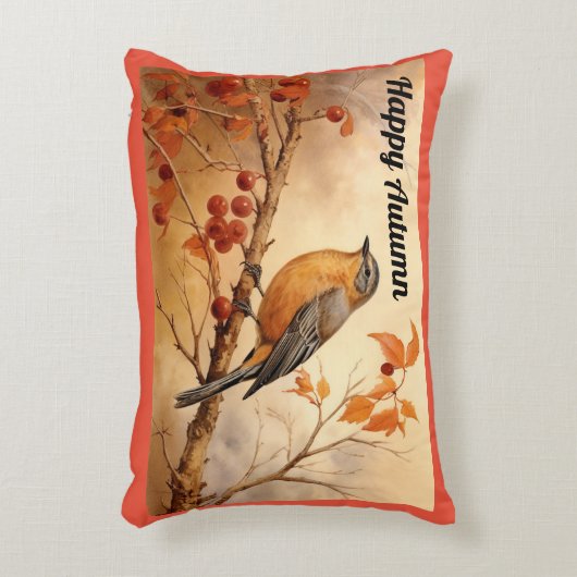 ハッピーオータムバードアクセントピロー アクセントクッション (正面(垂直))