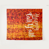 ハッピーオータムパーティー背景 落葉の季節のパーティー タペストリー (正面(横))