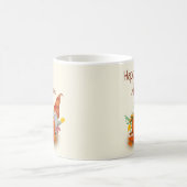 ハッピーオータム格言ミニマルパーティー コーヒーマグカップ (中央)