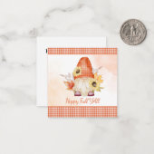 ハッピーオータム あなたに幸せを  ノーム ノートカード (正面/裏面インサイチュ)