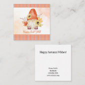 ハッピーオータム あなたに幸せを  ノーム ノートカード (正面/裏面)