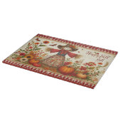 ハッピーオータム 皆さん かわいいかかしと秋の収穫 カッティングボード (角)