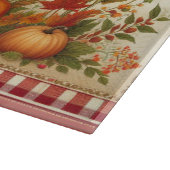 ハッピーオータム 皆さん かわいいかかしと秋の収穫 カッティングボード (角)