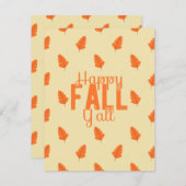 ハッピーオータム 皆さん シーズンカード (正面/裏面)