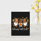 ハッピーオータム 皆さん ノーム かぼちゃ トラック 秋 ありがとう カード (黄色い花)