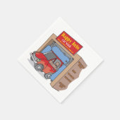 ハッピーオートカーウォッシュ紙ナプキンス スタンダードカクテルナプキン (角)