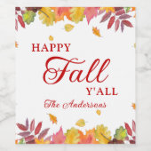 ハッピーオートム あなた達へ 紅葉 ワインラベル (シングルラベル)