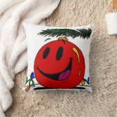 ハッピーオーナメント枕 – 赤 クッション (ブランケット)