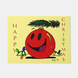 ハッピーオーナメント「ハッピークリスマス」季節の表現 ドアマット