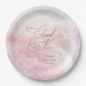 ハッピーオーラに満ちた花嫁のシャワーパーティー ペーパープレート (正面)