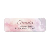 ハッピーオーラに満ちた花嫁のシャワーパーティー ラベル (正面)