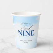 ハッピーオーラ ブライダルシャワーの夢のようなパステルカラーの空のデザイン 紙コップ (正面)