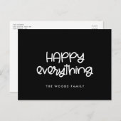 ハッピーオールカワイートスクリプトホリデー ポストカード (正面/裏面)