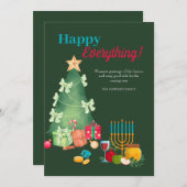 ハッピーオールホリデーグリーティングカード シーズンカード (正面/裏面)