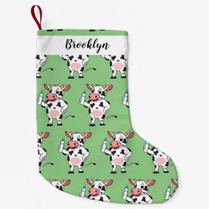 ハッピーカウイとベビーボトル漫画 スモールクリスマスストッキング