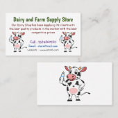 ハッピーカウイとベビーボトル漫画 名刺 (正面/裏面)