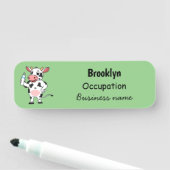 ハッピーカウイとベビーボトル漫画 名札 (インサイチュ)