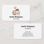 ハッピーカウウィズケーキ&プレゼントパーティー 名刺 (正面/裏面)