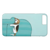 ハッピーカウチドッグ |かわいいビーグル |おもしろいアート Case-Mate iPhoneケース (裏面(横))
