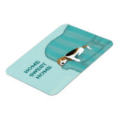 ハッピーカウチドッグ – ホームスイートホームカワイビーグル マグネット (左側)