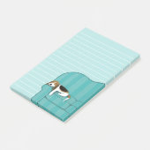 ハッピーカウチビーグル |かわいい犬が並ぶ ポストイット (アングル)