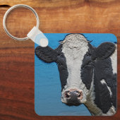 ハッピーカウーポートレート キーホルダー (正面)
