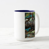 ハッピーカエルのマグカップ ツートーンマグカップ (正面右)