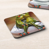 ハッピーカエル コースター (左側)