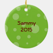 ハッピーカエル セラミックオーナメント (裏面)