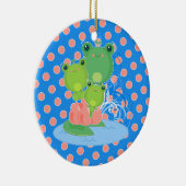 ハッピーカエル セラミックオーナメント (右)